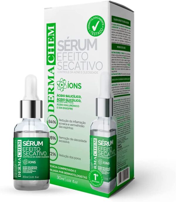SÉRUM EFEITO SECATIVO CONTROLE DE ACNE E OLEOSIDADE DERMACHEM