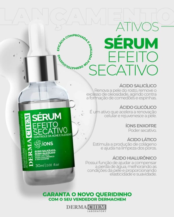 SÉRUM EFEITO SECATIVO CONTROLE DE ACNE E OLEOSIDADE DERMACHEM - Image 5