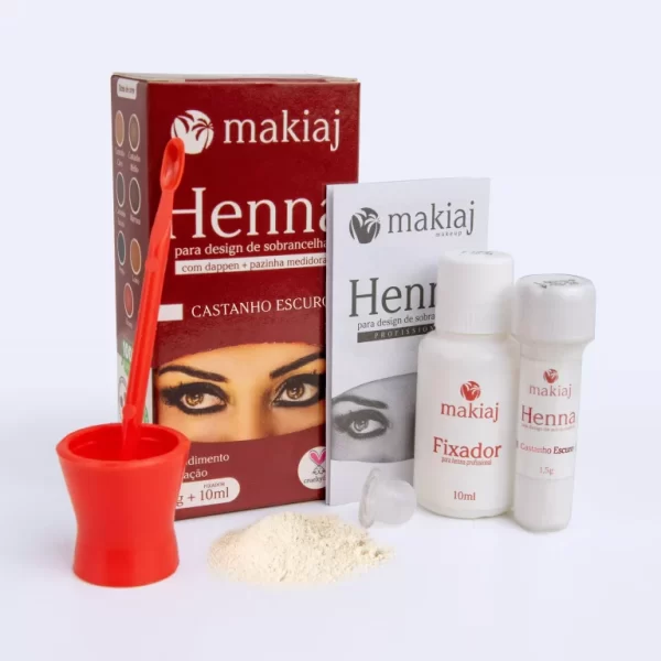 HENNA PO SOBRANCELHA MAKIAJ 1,5 CASTANHO ESCURO - Image 2