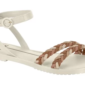 SANDALIA MOLECA 5449.216.14524.35584 BRANCO OFF MULTI CAMEL TAM 36